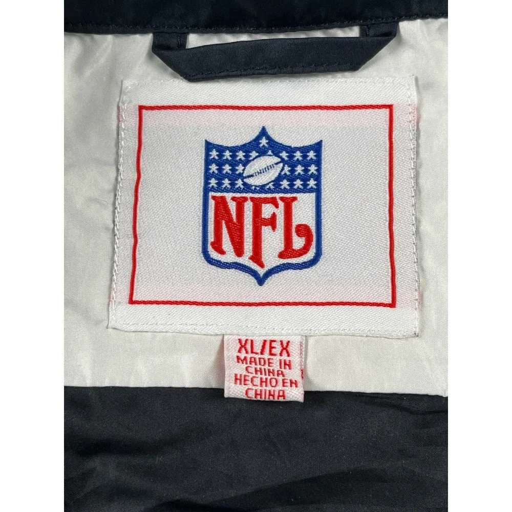 NFL Windbreaker Mens XL Blue Excellent Vintage Seattle Seahawks Zip Jacket